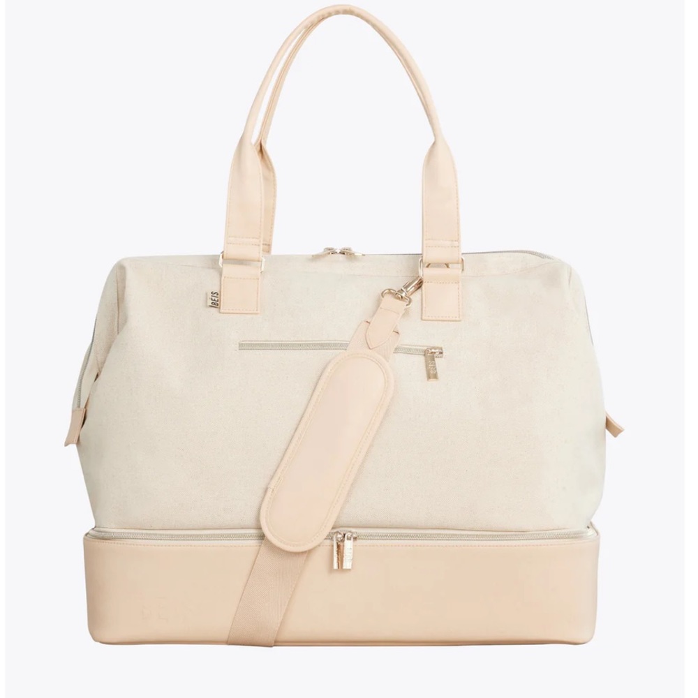 NWT - BEIS Weekender Bag in Beige